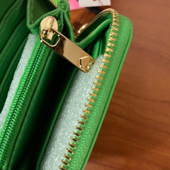 KATE SPADE x TARGET Stripe Mini Crossbody Bag Green & White WOC - Picture 11 of 12